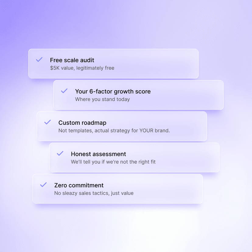 Growth audit benefits checklist